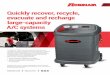 Quickly recover, recycle, evacuate and recharge large ... · Electronic scale makes it simple to recharge to factory speciﬁ cations; also weighs recovered refrigerant and provides