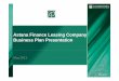Astana Finance Leasing Company Business Plan ... · astana finance leasing company business plan presentationbusiness plan presentation may 2011. important notice while jsc astana