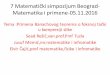 7 Matematički simpozijum Beograd Matematika i primene-05.11alas.matf.bg.ac.rs/~konferencija/2016/prez/SResicJMemicECajic.pdf · Šta je ustvari kompresija slike? Kompresija je proces