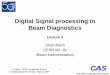 Digital Signal processing in Beam Diagnostics - CERN · U. Raich CERN Accelerator School on Digital Signal Processing Sigtuna 2007 1 Digital Signal processing in Beam Diagnostics