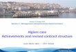 Algiers case Achievements and revised contract structure · 1 /17 22/10/2014 Jean-Marc Jahn – CEO SEAAL Geneva, 22 October 2014 Session V : Management and performance based contracts