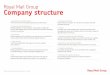 Royal Mail Group Company structure org chart... · • Regulation and Government Affairs Working closely with the regulator and Government on the future. • Parcelforce Worldwide