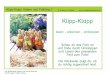 Klipp-Klapp - Klipp-Klapp Ostern und Fr£¼hling 1 ¢© Susanne Sch£¤fer Bild 1 Text zu Bild 4 Ein Hase