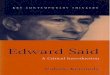 Edward Said - download.e- Edward Said: a signi¯¬¾cant ¯¬¾gure As a literary and cultural critic and