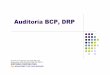 Auditoria Plan de Continuidad BCP DRP - sisteseg.com · Pruebas al Plan de Continuidad de TI Para contar con un Plan de Continuidad efectivo, la gerencia necesita evaluar su adecuación