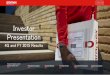 Investor Presentation - Aramex · We are investing in plug and play acquisitions to grow our footprint We expect to grow in all relevant financial KPIs (Revenues, EBITDA, Margins,