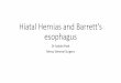 Hiatal Hernias and Barrett’s esophagus - p.mercycare.orgp.mercycare.org/app/files/public/1248/hiatal-hernias-and-barretts... · What is a hiatal hernia? •Hiatal hernia refers