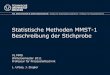 Statistische Methoden MMST-1 Beschreibung der Fak. Elektrotechnik & Informationstechnik Institut f£¼r