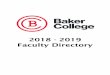 2018 - 2019 Faculty Directory - baker.edu · AAS Baker College BA Wayne State University Victoria Cardwell (AH) Nursing BA University of Phoenix MA University of Phoenix Paul Cavanaugh