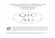 Literature Related to Adoption and Guardianship ... · Literature Related to Adoption and Guardianship, Permanence, and Well-Being . February 2017 . The QIC-AG is funded through a