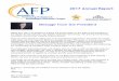 2017 Annual Report Message from the President · Fundraising Day Wisconsin – joint project wth AFP Madison Chapter Scholarships awarded to Southeast Wisconsin Chapter attendees: