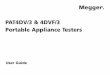 PAT4DV/3 & 4DVF/3 Portable Appliance Testers PAT4DV-3.pdf · Contrast Adjustment PAT4 has been designed so that contrast adjustment will not normally be required unless working at