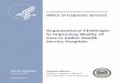 U.S. Department of Health and Human Services Office of ... · Organizational Challenges to Improving Quality of Care in IHS Hospitals 3 OEI-06-16-00390 Longstanding Problems at IHS