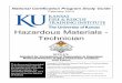 National Certification Program Study Guide · Introduction to Hazardous Materials - Technician Certification Each individual seeking certification within the Kansas Fire & Rescue