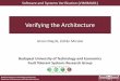 Verifying the Architecture - inf.mit.bme.hu³ria/education/... · Verifying the Architecture István Majzik, Zoltán Micskei Software and Systems Verification (VIMIMA01) Main topics