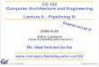 CS 152 Computer Architecture and Engineering Lecture 9 ...cs152/fa06/lecnotes/lec5-1.pdf · CS 152 L9: Pipelining III UC Regents Fall 2006 © UCB 2006-9-26 John Lazzaro (lazzaro)