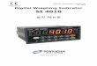 Digital Weighing Controller - sewhacnm.co.kr4010_V326_H… · 7) 사양 변경 시 제품의 버전 번호가 증가되며, 가급적 이전 버전의 기능들은 그대로 유지