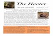 The Hooter - Kittitas Audubon · pel, and BIRDING ON BORROWED TIME by Phoebe Snetsinger. Gloria Baldi President PRESIDENT’S MESSAGE Send in your stories & photos! The Hooter is