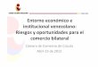 Entorno económico e institucional venezolano: Riesgos y ... · US$ 2011 (%) 2011 MILLONES DE US$ 2012 (%) 2012 VARIACION (%) Total 4.268 100 6.349 100 48,8 Privado 3.058 71,6 4.340