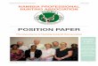 Position Paper - Namibia Professional Hunting · PDF fileThe Importance of Hunting towards Conservation Position paper on hunting 1 Executive Committee & Oﬃce compliment FLTR Kauna