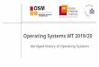 Operating Systems WT 2019/20 - dcl.hpi.uni- Abridged History of Operating Systems. Operating Systems