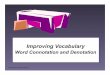 Connotation and Denotation - warrencountyschools.org for... · and denotation. RPDP Secondary Literacy Usage and connotation give words special meanings. Even though synonyms are