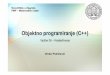 Objektno programiranje (C++) - Naslovnica | vpetrice/OP/Vjezbe 06 -  ¢  ¢â‚¬¢ Objektno