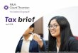 Tax brief - grantthornton.com.ph · total estate tax due. Frequency, deadline, and amount of each installment shall be indicated in the estate tax return, subject to the approval