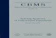 Solving Systems - American Mathematical Society · Solving systems of polynomial equations / Bernd Sturmfels. p. cm. — (Conference Board of the Mathematical Sciences regional conference