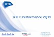 KTC: Performance 2Q19 - set.or.th · 2 KTC Story Consumer Finance Industry & KTC Portfolio Performances Credit Card Marketing Program Personal Loan Marketing Program