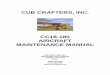 CC18-180 AIRCRAFT MAINTENANCE MANUALcubcrafters.com/c/wp-content/uploads/2018/11/TC10000AMM_Complete_Rev_… · cub crafters, inc. cc18-180 aircraft maintenance manual cub crafters,