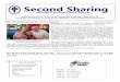 Second Sharing Sharing - Second Presbyterian Church · SECOND SHARING. . . Birthdays, For The Health Of It, Vacation Bible School PAGE 5 JUSTICE MINISTRY NEWS FOR THE HEALTH OF IT