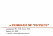 PROGRAM OF “PHYSICS”webdirectory.hcmiu.edu.vn/Portals/25/Docs/dxhoi/PHYS2-CH4-KINETICSGAS... · Law of Thermodynamics Chapter 3 Heat, Work and the First Law of ... 1.3 Avogadro’s