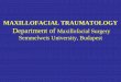 MAXILLOFACIAL TRAUMATOLOGY Department of Maxillofacial ...semmelweis.hu/szajsebeszet/files/2018/05/Maxillofacial-Traumatology.pdf · -Internal fixation: miniplat-, microplate-, absorbable