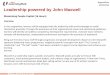 Appendices - Workshop Leadership powered by John Maxwell · Leadership powered by John Maxwell Maximising People Capital (Course Outline) Appendices - Workshop YOU - Represent the