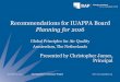 Recommendations for IUAPPA Board Planning for 2016 · • Beijing Olympics lesson: shutting down/relocating sources does not work relocated facilities expanded, did not install best