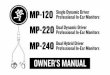 MP-120 Single Dynamic Driver Professional In-Ear Monitors ...• Ear tip types included are foam, silicone, and double flange in small, medium, and large sizes INCLUDED ACCESSORIES