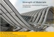 Strength of Materials - ITUBetonarme Yapılar Dr. Haluk Sesigür I.T.U. Faculty of Architecture Structural and Earthquake Engineering WG Strength of Materials Introduction, Mechanical