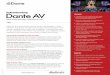 Dante AV Audio and Video Networking Datasheet | Audinate · 1/28/2019  · manufacturers to create new AV-over-IP products quickly and reliably, leveraging the largest installed base