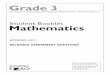 student Booklet Mathematics...Grade 3, Spring 2011 Mathematics Student Booklet: Mathematics 15 al Look at the pattern below. 5, 9, 13, 17, 21, 25 What is the rule for this pattern?