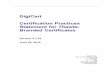 Certification Practices Statement for Thawte Branded Certificates · 2019-07-03 · DigiCert. Requests for any other permission to reproduce this Certification Practice Statement
