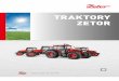 TRAKTORY ZETORSÍLA Traktory Zetor jsou navrženy tak, aby nabízely tu nejlepší kombinaci síly motoru a hmotnosti traktoru. Výkon je tak využit beze zbytku