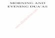 MORNING AND EVENING DUA¢â‚¬â„¢AS ... wazaif mentioned in this booklet. 12 Protection from the Evil of All