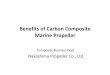 Benefits of Carbon Composite Marine Propeller(提 …History of study on composite propeller in Nakashima Phase 1（2007～2008） Feasibility study, whether or notthe composite materials