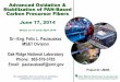 Advanced Oxidation & Stabilization of PAN-Based …...Advanced Oxidation & Stabilization of PAN-Based Carbon Precursor Fibers June 17, 2014 Status as of early April 2014 Dr.–Eng