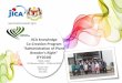 JICA knowledge Co-Creation Program “Administration of ...Pertanian BKKT Putrajaya) Cik Marsyila Ramli (Pen.Peg. Pertanian BKKT Putrajaya) Participants Coordinator 4 PERSONS IN CHARGE