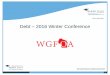 Debt 2016 Winter Conference - wgfoa.com€¦ · The Village issued $1,000,000 in general obligation bonds. Gross proceeds (before payment of issuance costs) ... - FAB –debt service