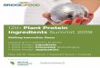 12th Plant Protein Ingredients Summit 2019 · 2019-06-21 · Canada, Gerard Klein Essink, Founder & CEO, Bridge2Food, Netherlands 09.15 - 09.35 Saskatchewan – Open to Plant Protein