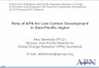 Role of APN for Low Carbon Development in Asia …...Role of APN for Low Carbon Development in Asia-Pacific region Akio Takemoto (Ph.D.) Director, Asia-Pacific Network for Global Change