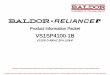 Product Information Packet - Walker Industrial · For Baldor Sales and Support, Please Contact: Walker EMD  Toll-Free: (800) 876-4444 Phone: (203) 426-7700 Fax: (203) 426-7800